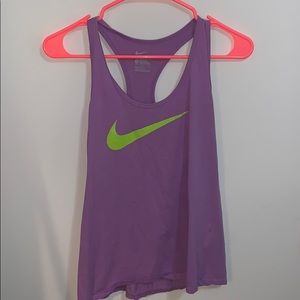 purple nike tank